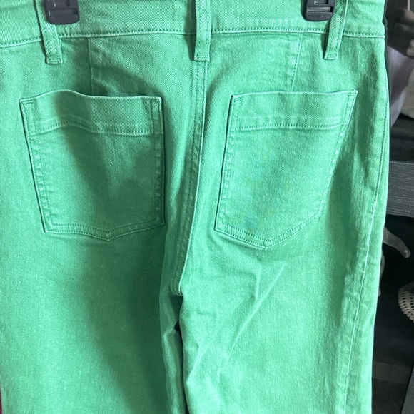 Sanctuary Bright Green Cropped Wide-Leg Jeans - Picture 4 of 6